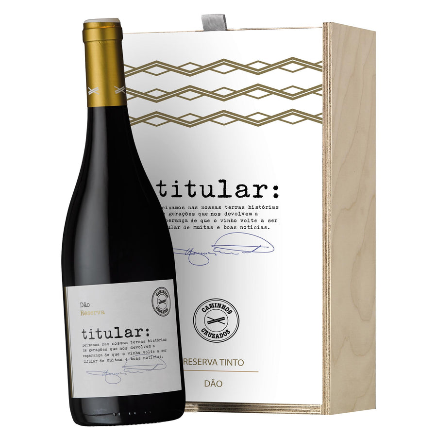Caixa Madeira - 2 Titular Reserva Tinto